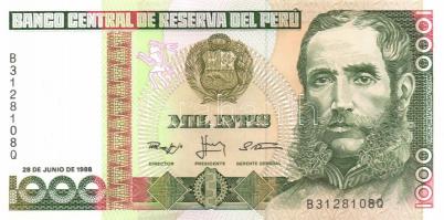 Peru 7db klf modern bankjegy T:I