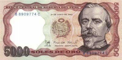 Peru 7db klf modern bankjegy T:I