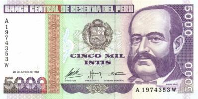 Peru 7db klf modern bankjegy T:I