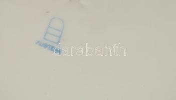 Victoria Austria mitológiai jelenetes falitál, matricás, jelzett, kopott aranyozással, d: 30 cm