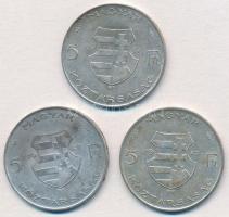 1947. 5Ft Ag "Kossuth" 2,2- ph