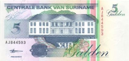 Suriname 7db klf modern bankjegy T:I