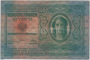 1912. 100K (3x) közte 2db sorszámkövető T:III