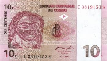 Kongó 7db klf modern bankjegy T:I