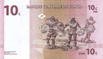 Kongó 7db klf modern bankjegy T:I