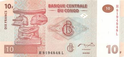 Kongó 7db klf modern bankjegy T:I