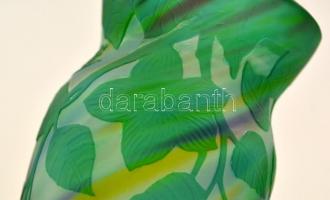 Gallé jelzéssel: Kis váza, savmaratott, hibátlan, m:13 cm