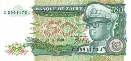 Zaire 10db klf modern bankjegy T:I