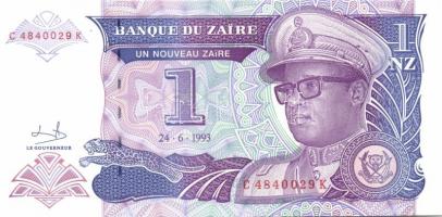 Zaire 10db klf modern bankjegy T:I