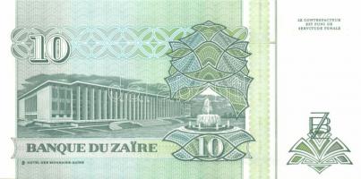 Zaire 10db klf modern bankjegy T:I