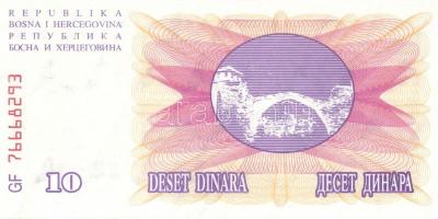 Bosznia-Hercegovina 6db klf modern bankjegy jobbakkal T:I