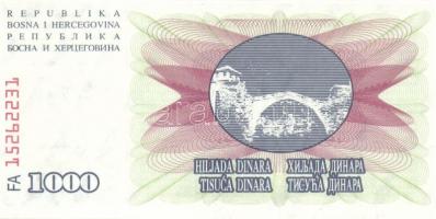 Bosznia-Hercegovina 6db klf modern bankjegy jobbakkal T:I