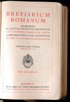 Breviarium Romanum 3 kötete: Pars Verna, Autumnalis, Aestiva. Ratsibonae, 1936, Friderici Pustet. La...