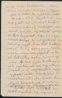 1870 Hegedűs Sándor (1847-1906) közgazdász, miniszter, író saját kézzel írt szerelmes levele Jókay J...