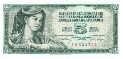 Jugoszlávia 26db klf modern bankjegy T:I