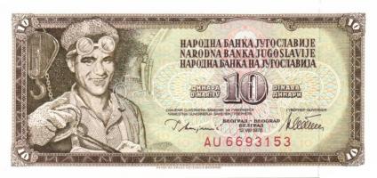 Jugoszlávia 26db klf modern bankjegy T:I