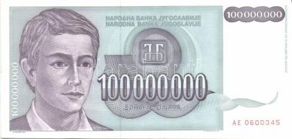 Jugoszlávia 26db klf modern bankjegy T:I