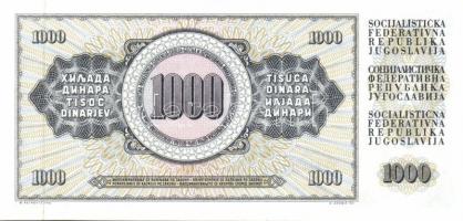 Jugoszlávia 26db klf modern bankjegy T:I