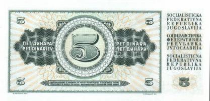 Jugoszlávia 26db klf modern bankjegy T:I