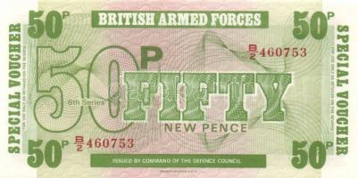 Nagy-Britannia / katonai kiadás 1948-1972. 6 klf bankjegy T:I