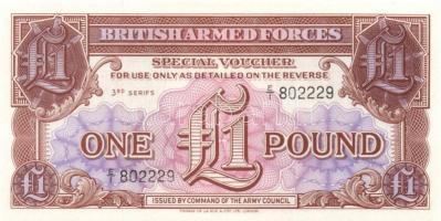 Nagy-Britannia / katonai kiadás 1948-1972. 6 klf bankjegy T:I