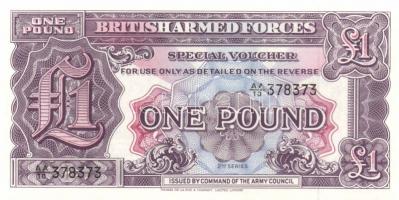 Nagy-Britannia / katonai kiadás 1948-1972. 6 klf bankjegy T:I