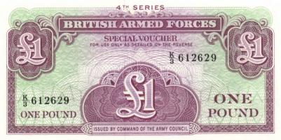 Nagy-Britannia / katonai kiadás 1948-1972. 6 klf bankjegy T:I