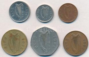 Írország 1982-1994. 1p-50p (6xklf) T:2,2- Ireland 1982-1994. 1 Penny - 50 Pence (6xdiff) C:XF,VF