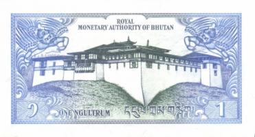 Bhután 1985-86. 5db klf bankjegy T:I