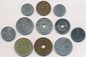 Dánia 1924-1994. 5ö-20K (11xklf) T:2,2-
Denmark 1924-1994. 5 Öre - 20 Kroner (11xklf) C:XF,VF