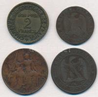 Franciaország 1855B 5c Br  "III. Napóleon" + 1856K 10c Br "III. Napóleon" + 1913...