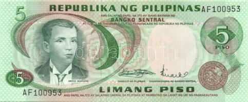 Fülöp-szigetek 1969-70. 3db klf modern bankjegy T:I