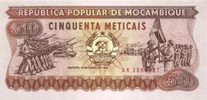 Mozambik 1986-89. 50M, 100M, 1000M + 1991. 500M összesen 4db klf T:I