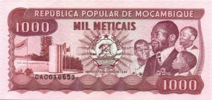 Mozambik 1986-89. 50M, 100M, 1000M + 1991. 500M összesen 4db klf T:I