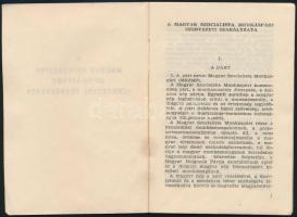 cca 1980 Az MSZMP szervezeti szabályzata