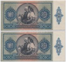 1941. 20P (2x) sorszámkövetők T:I,I-