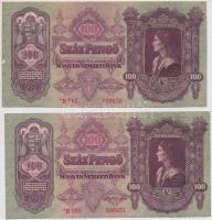 1930. 100P (2x) sorszámkövetők, csillagos sorszám T:II