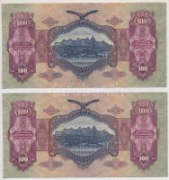 1930. 100P (2x) sorszámkövetők, csillagos sorszám T:II