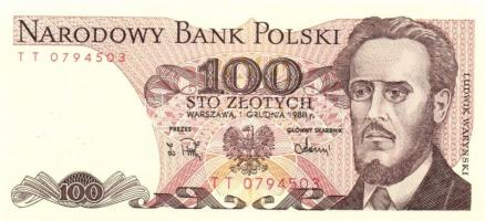 Lengyelország 1982-88. 4db klf modern bankjegy T:I