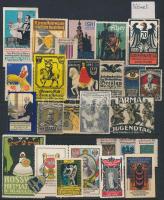 Német levélzáró összeállítás berakólapon / German poster stamps