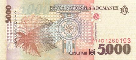Románia 1998. 1000L, 5000L + 1999. 2000L "Napfogyatkozás" T:I