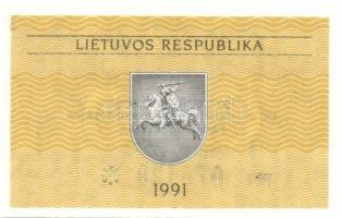 Litvánia 1991-1993. 7db klf modern bankjegy, jobbakkal! T:I