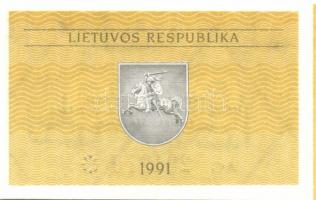 Litvánia 1991-1993. 7db klf modern bankjegy, jobbakkal! T:I