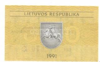 Litvánia 1991-1993. 7db klf modern bankjegy, jobbakkal! T:I