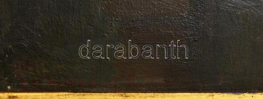 Pongrácz Károly (1872-1930):  Asztali csendélet. Olaj, karton, festékhibákkal, jelzett, keretben, 40...