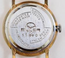 Buler 21 köves, naptárfunkciós karóra, fém szíjjal, működik