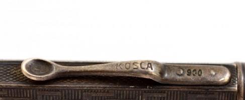 Ezüst(Ag) töltőceruza, jelzett, h: 11,5 cm, bruttó: 15,3 g