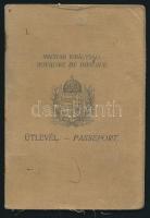 1935 Útlevél sok európai bejegyzéssel