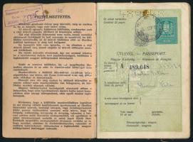 1935 Útlevél sok európai bejegyzéssel