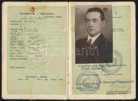 1935 Útlevél sok európai bejegyzéssel
